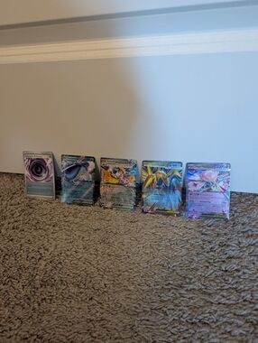 5 ex Pokemon cards in excellent condition
